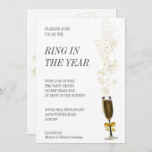 Ring in het Jaar Uitnodiging (Voorkant / Achterkant)