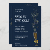 Ring in het Jaar Uitnodiging (Voorkant / Achterkant)