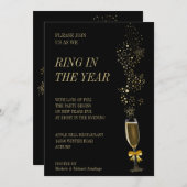 Ring in het Jaar Uitnodiging (Voorkant / Achterkant)