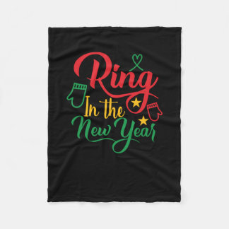 ring in het nieuwe jaar 2001 fleece deken