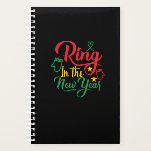 ring in het nieuwe jaar 2001 planner (Voorkant)