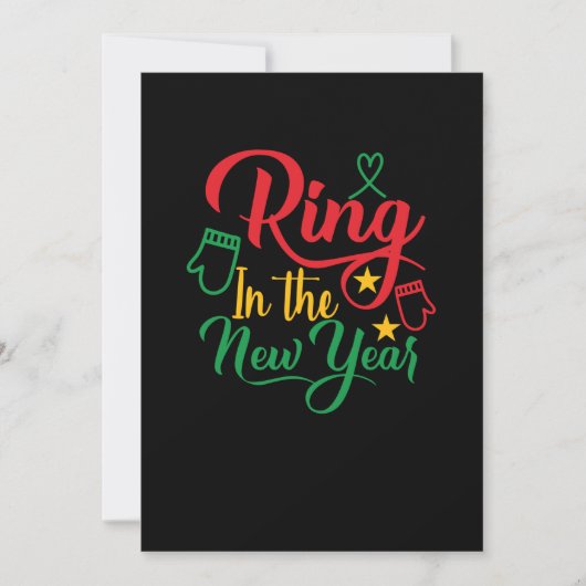 ring in het nieuwe jaar 2001 save the date (Voorkant)