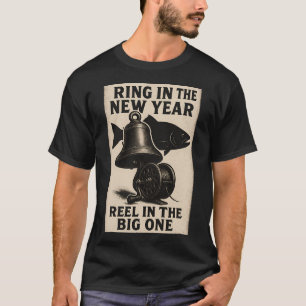Ring In Het Nieuwe Jaar – Grappige Vintage Visse T-shirt