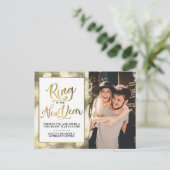 Ring in het nieuwe jaar | Happy New Year-foto Feestdagenkaart (Staand voorkant)