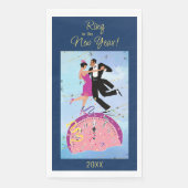 Ring in het nieuwe jaar servet (Voorkant)