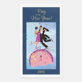 Ring in het nieuwe jaar servet