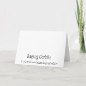 Ring in het vakantie feestdagen kaart (Achterkant)