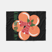 Ring In The Joy Fleece Deken (Voorkant (Horizontaal))