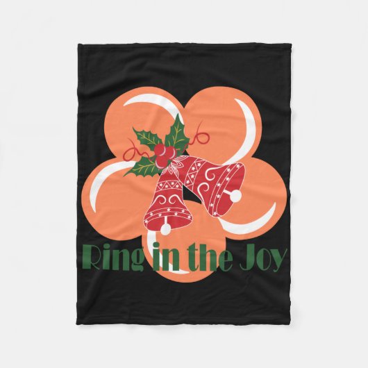 Ring In The Joy T Shirt Fleece Deken (Voorkant)