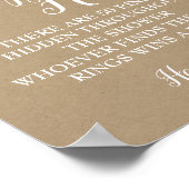 Ring jachtwedstrijd Vrijgezellenfeest trouwe bruil Poster (Hoek)