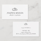 Ring Jewelry Silparty Organisation Visitekaartje (Voorkant / Achterkant)