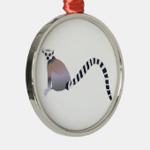 Ring-Knipper Lemur Metalen Ornament (Rechts)