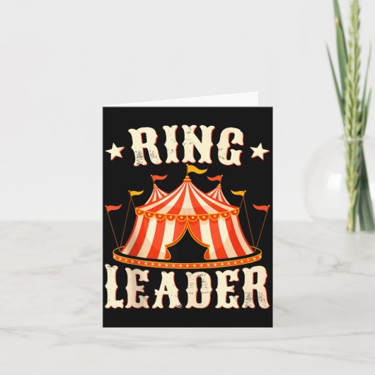 Ring Leader - Circus Lover Ringmaster Circus Party Kaart (Voorkant)