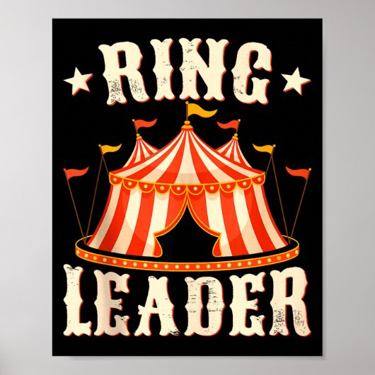 Ring Leider - Circus Liefhebber Ringmeester Circus Poster (Voorkant)