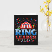 Ring Leider Kostuum Circus Personeel Kermis Mannen Kaart (Gele Bloem)