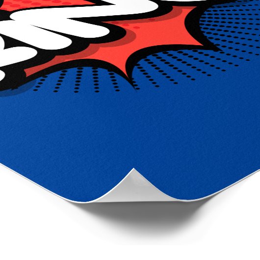 Ring! Levendige Pop Art Sound Effect Poster (Hoek)