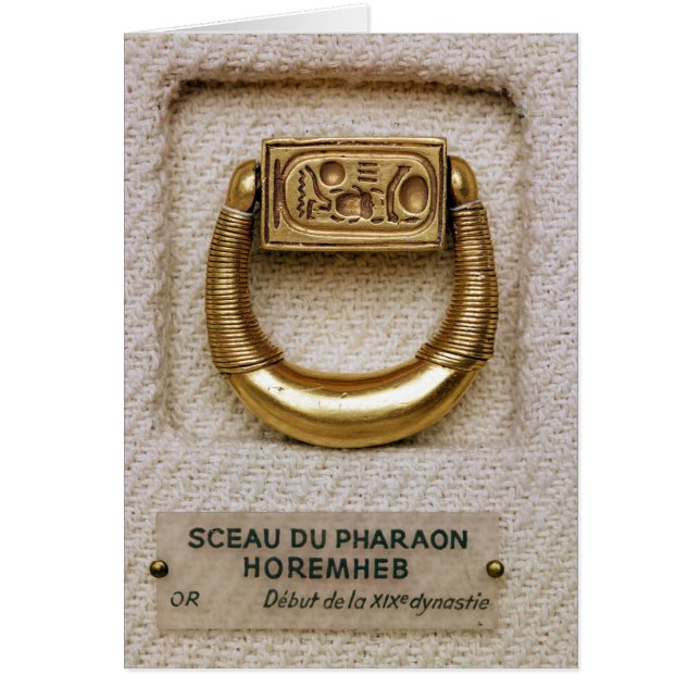 Ring met de verzegeling van General Horemheb (Voorkant)