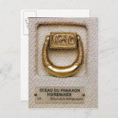 Ring met de verzegeling van General Horemheb Briefkaart (Voorkant / Achterkant)