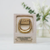 Ring met de verzegeling van General Horemheb Briefkaart (Staand voorkant)