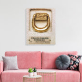 Ring met de verzegeling van General Horemheb Canvas Afdruk (Insitu (Woonkamer))
