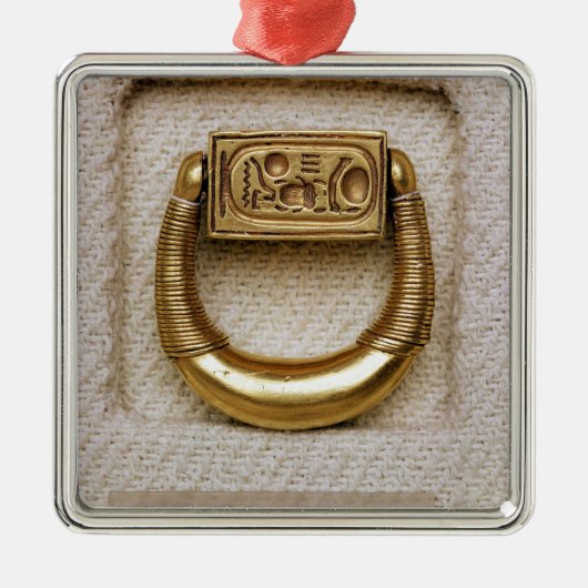 Ring met de verzegeling van General Horemheb Metalen Ornament (Voorkant)