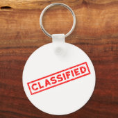 Ring met rubberen stempel met rubricering sleutelhanger (Voorkant)