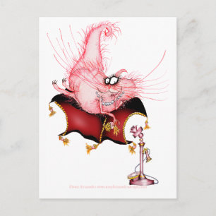 Ring My Bell - Grappige kat cartoon, Tony Fernande Briefkaart