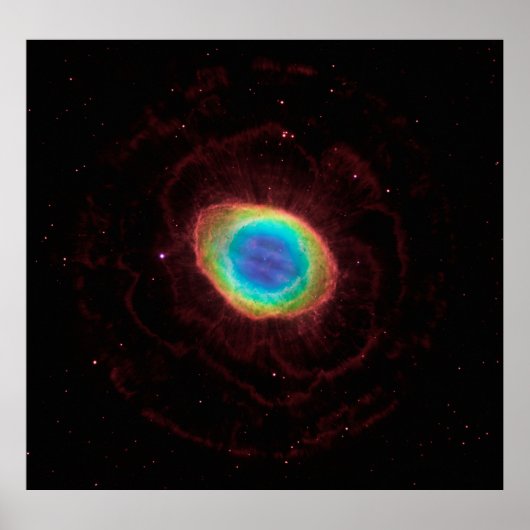 Ring Nebula of NGC 6720 True Shape, ZGOA Poster (Voorkant)