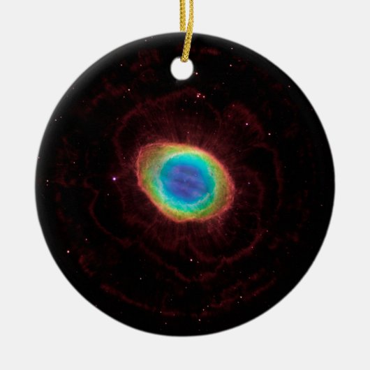 Ring Nebula Space Universe Keramisch Ornament (Voorkant)