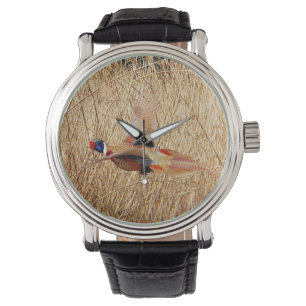Ring Neck Pheasant Gifts, fazant Hunting Horloge