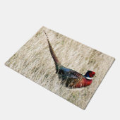 Ring Neck Pheasant in Meadow Deurmat (Schuin)