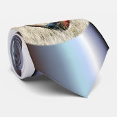 Ring Neck Pheasant in Meadow Stropdas (Opgerold)