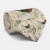 Ring Neck Pheasant in Meadow Stropdas (Opgerold)