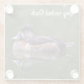 Ring-necked Duck Glazen Onderzetter (Achterkant)