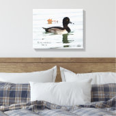 Ring-necked duck male canvas afdruk (Insitu (Slaapkamer))