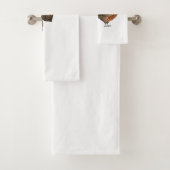 Ring-necked fazant bird cartoon bad handdoek (Insitu)