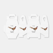 Ring-necked fazant bird cartoon bedankdoosjes (Uitgevouwen)