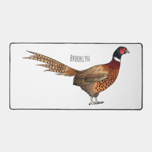 Ring-necked fazant bird cartoon bureaumat