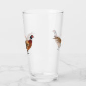 Ring-necked fazant bird cartoon glas (Links)