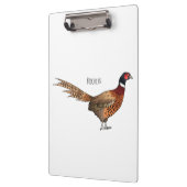 Ring-necked fazant bird cartoon klembord (Links)