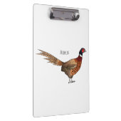 Ring-necked fazant bird cartoon klembord (Rechts)
