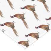 Ring-necked fazant bird cartoon korte tafelloper (Hoek)