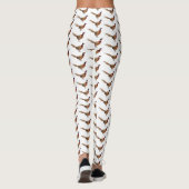 Ring-necked fazant bird cartoon leggings (Achterkant)