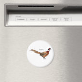Ring-necked fazant bird cartoon magneet (Insitu (Vaatwasser))