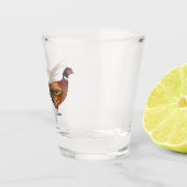 Ring-necked fazant bird cartoon shot glas (Rechts)