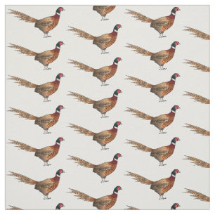Ring-necked fazant bird cartoon stof