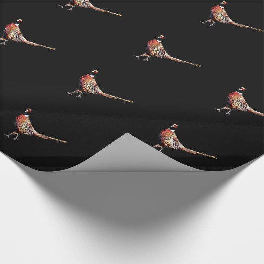 Ring-necked fazant cadeaupapier (Hoek)