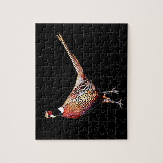 Ring-necked fazant legpuzzel (Verticaal)