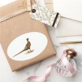 Ring-necked fazant ovale sticker (Geschenken)
