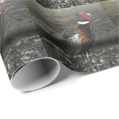 Ring-Necked Pheasant Bird Cadeaupapier (Rol Hoek)